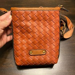 Crossbody leather purse